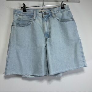 Levi’s 94 Baggy Denim Shorts Light Indigo Raw Hem Vintage Fit Size 27